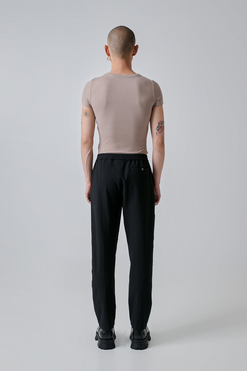 Trackpants Cotton Stretch, Black