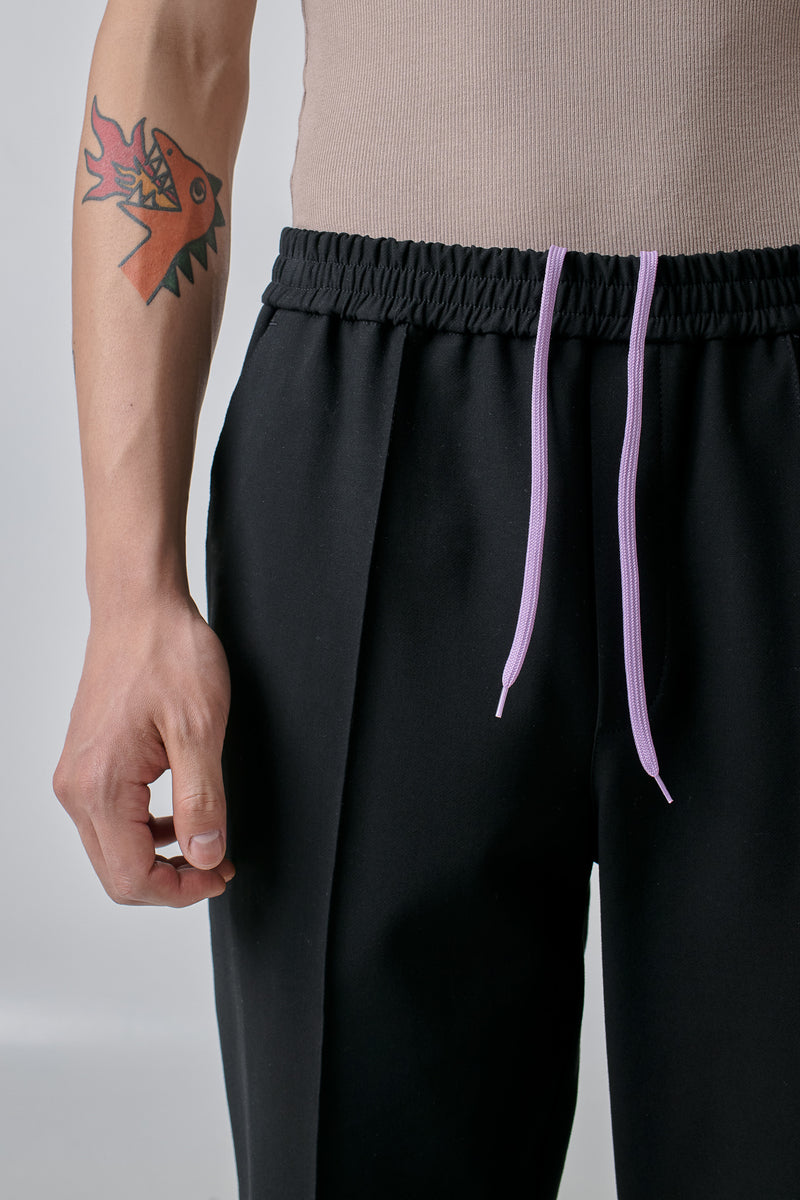 Trackpants Cotton Stretch, Black