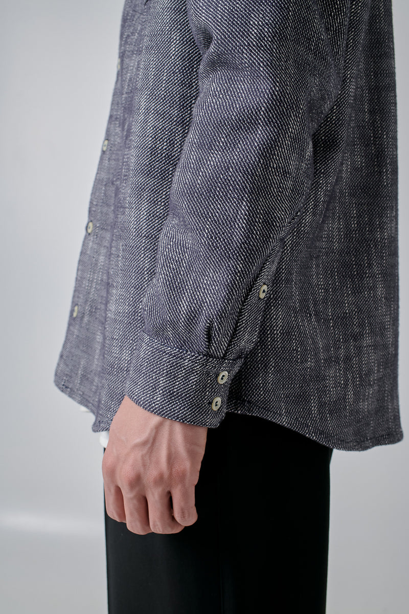 Overshirt Linen, Denim