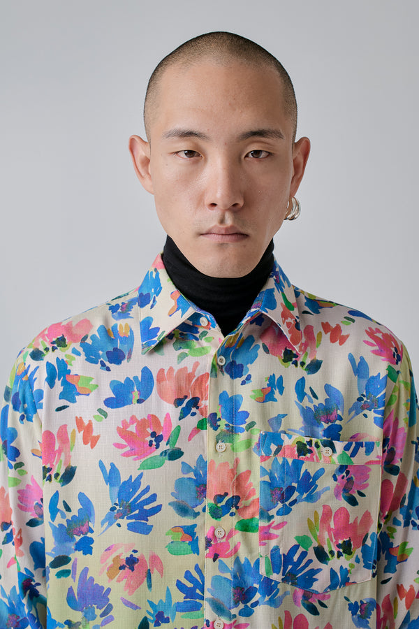 Shirt Classic Viscose Floral