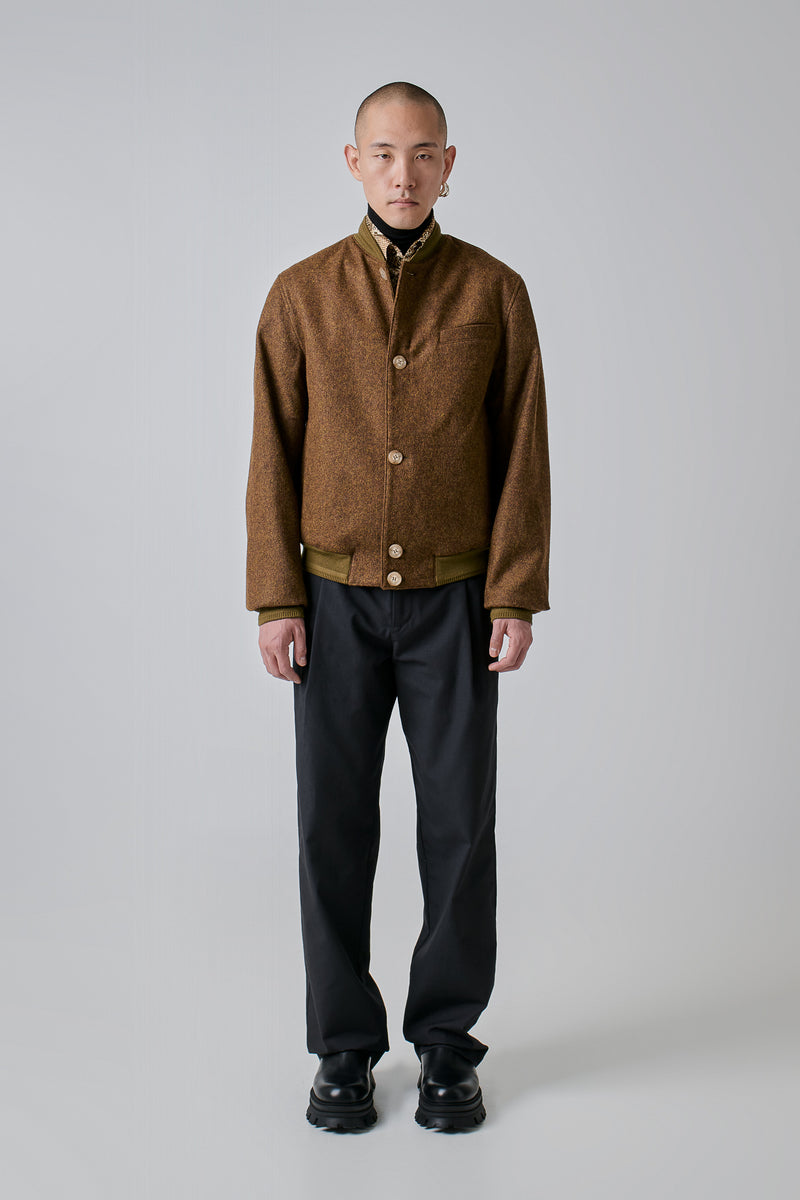 Bomber Virgin Wool, Brown