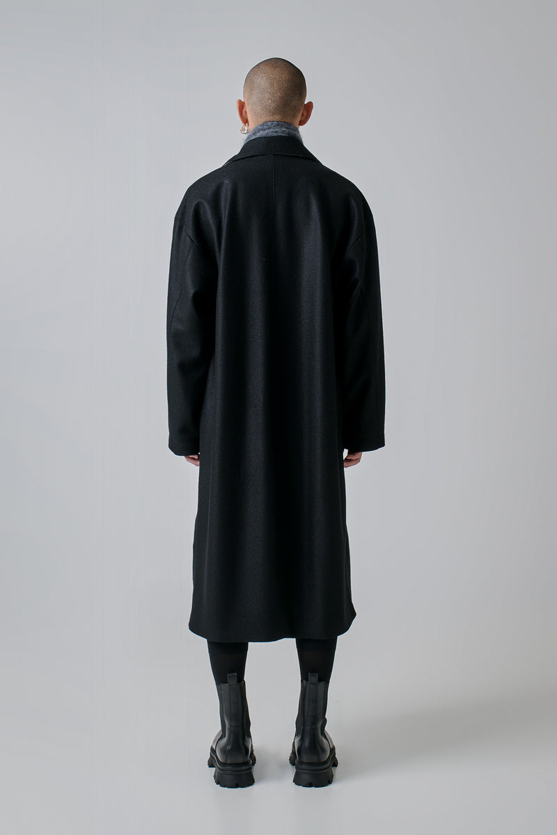 Coat Virgin Wool, Black