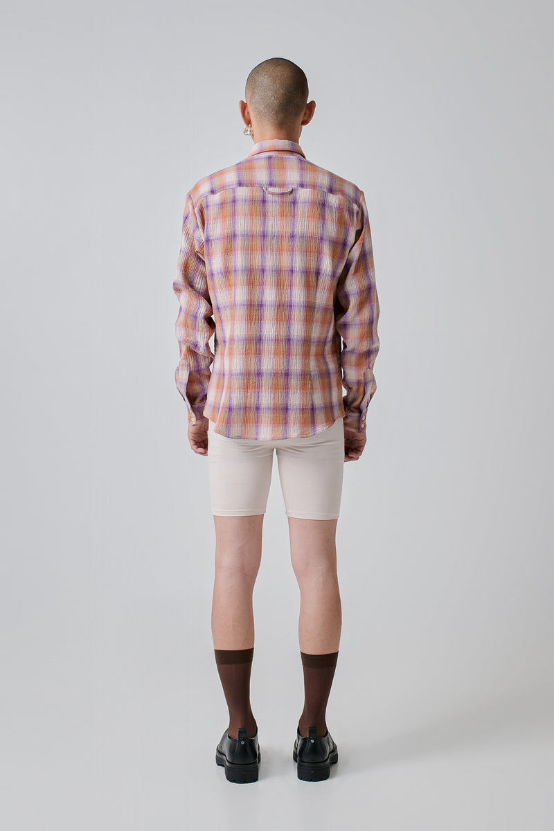 Shirt Slim Cotton Checked, Multicolor