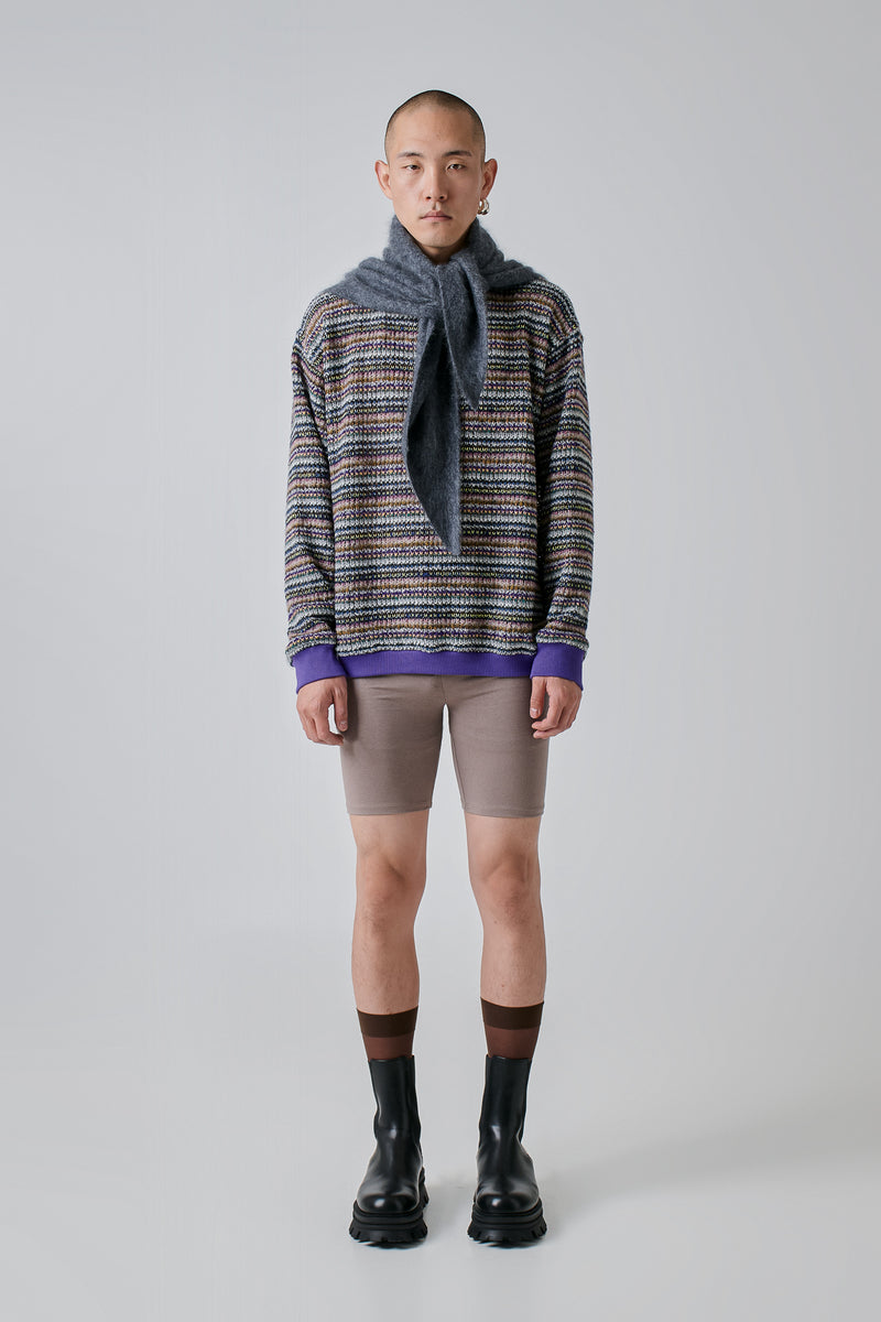 Sweater Virgin Wool Striped, Multicolor